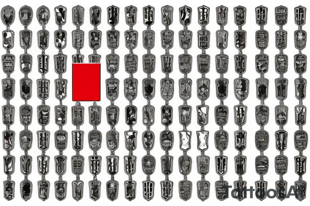 Trieste flag on scopa ace of swords tattoo idea