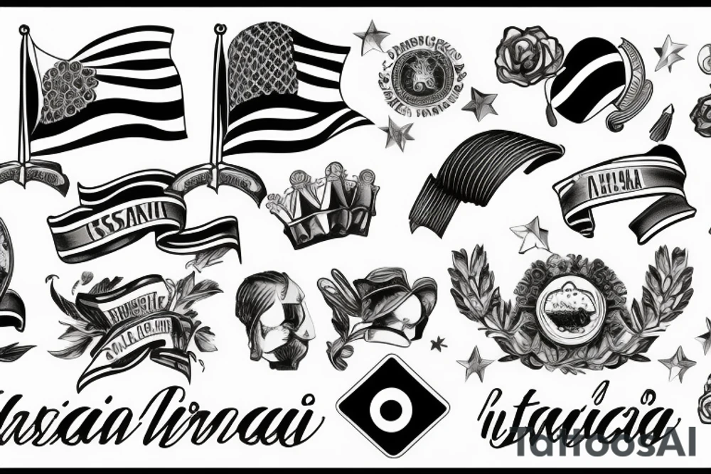Italian flag tattoo idea