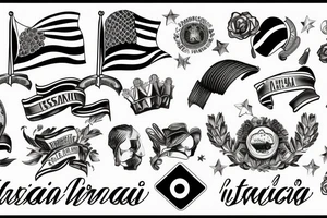 Italian flag tattoo idea