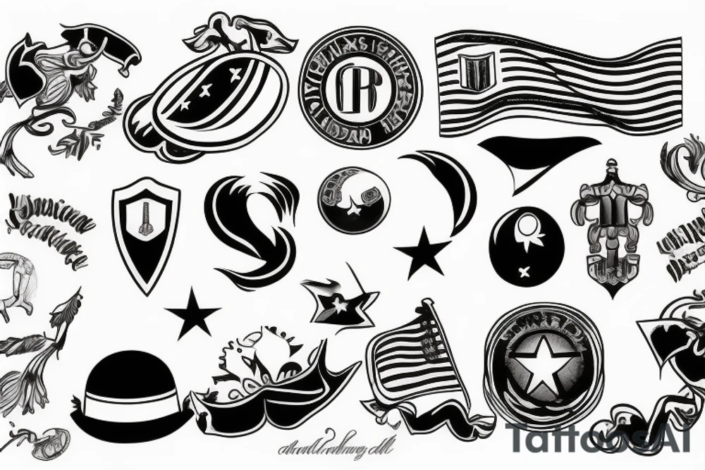 Italian flag tattoo idea