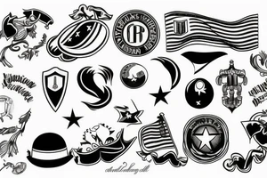 Italian flag tattoo idea
