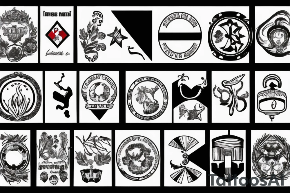 Italian flag tattoo idea