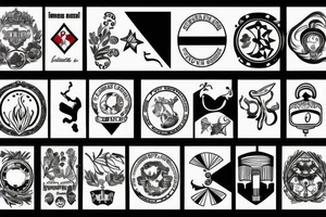 Italian flag tattoo idea