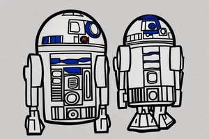 R2D2 listening to music, Little Tattoo tattoo idea