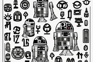 Little Text 6.9. with r2d2 tattoo idea