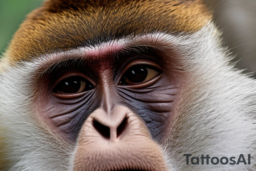 Firstly, it takes place at the collarbone, forearm and to wrist. The placement should be understandable at the photo of me, I drew brown lines.
It starts from the collarbone area with a monkey head. The monkey: I've attached an image that describes the idea of it. It shouldn't be just the same. And it shouldn't be in realism too much. Btw I do really like the tattoo of Samanta with 3 monkeys.
From the monkey head is coming out the space and it goes to the arm. You can feel free about the space, I like when a few colors in the space, not just black and purple. Also it can not fully cover the arm but with some spaces.
And it goes to the inner side of the wrist. Here the space is transforming into the sea and twist into a spiral like a wave.
And one more tiny element that finishing it in my mind - a small astronaut surfer on that wave. He definitely will be tiny and not detailed at all, just a note about a surfer. tattoo idea