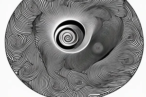 balance of fibonacci spiral and the sea wave tattoo idea
