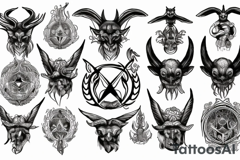 baphomet as above so below tattoo idea