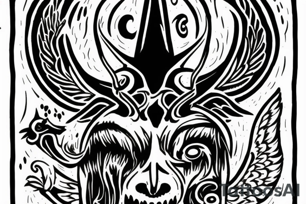baphomet as above so below tattoo idea