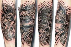 A tattoo on my right arm of arthemis, the goodles of Hunt tattoo idea
