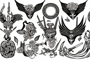 artemis the goddess of the hunt tattoo idea
