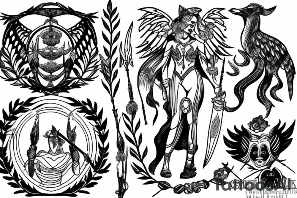 artemis the goddess of the hunt tattoo idea
