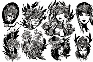 Arthemis the goodess of hunt tattoo idea