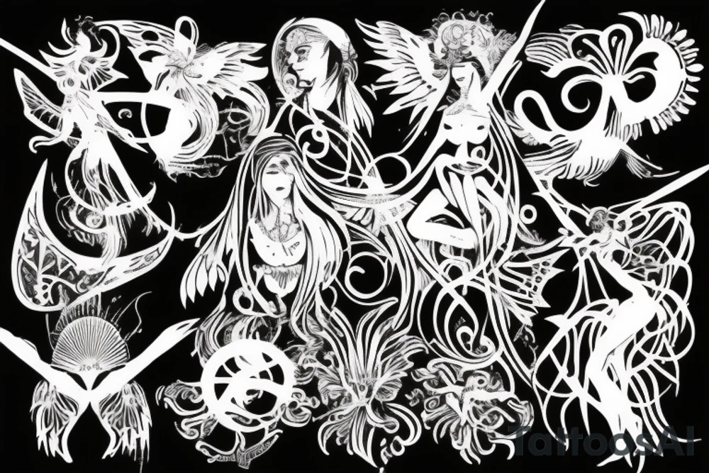 Arthemis the goodess of hunt tattoo idea