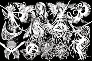 Arthemis the goodess of hunt tattoo idea
