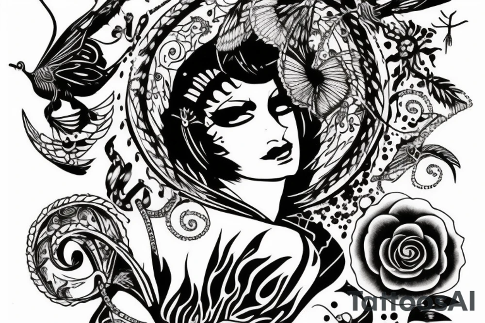 Arthemis the goodess of hunt tattoo idea