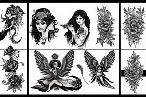 Arthemis the goodess of hunt tattoo idea