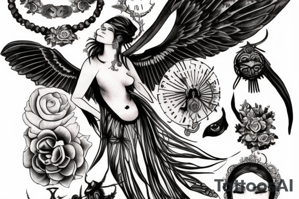 Arthemis the goodess of hunt tattoo idea