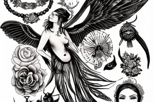 Arthemis the goodess of hunt tattoo idea