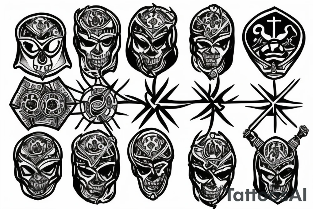 vegvisir and helm of awe tattoo idea