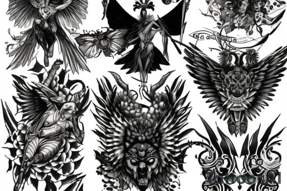 I want a tattoo for my right arm of the face of Arthemis, the goodess of hunt; tattoo idea