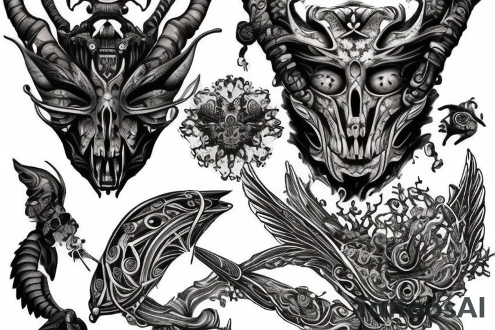 I want a tattoo for my right arm of the face of Arthemis, the goodess of hunt; tattoo idea