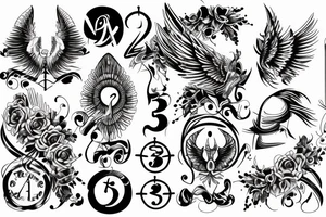 Angelic Numbers tattoo idea