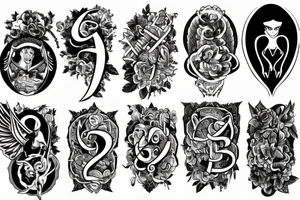 Angelic Numbers tattoo idea