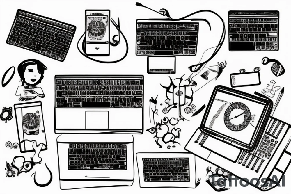 Computer tattoo idea