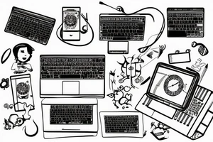 Computer tattoo idea