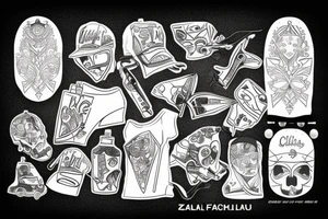 guy, skate, cap tattoo idea