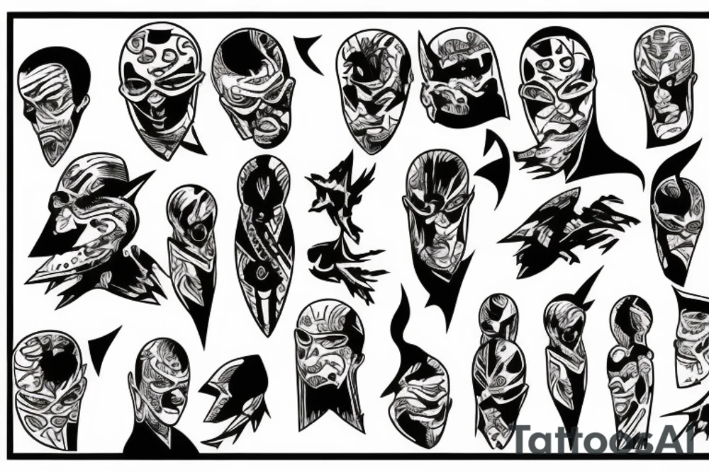 comic strip, tattoo design, man falling tattoo idea