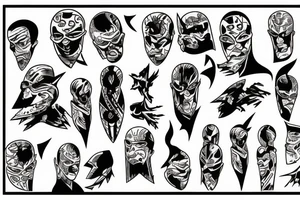 comic strip, tattoo design, man falling tattoo idea