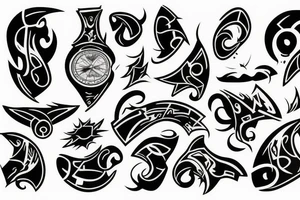 tattoo design, man falling tattoo idea