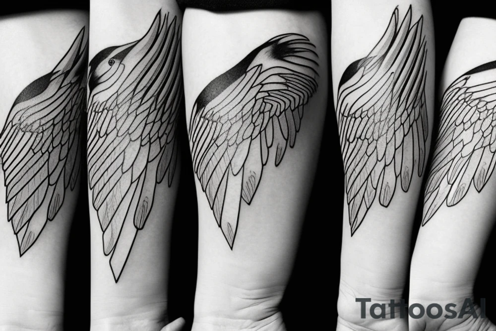 simplistic, clean lines, line work, raven, crow, flash art tattoo idea