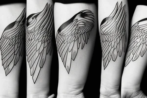 simplistic, clean lines, line work, raven, crow, flash art tattoo idea
