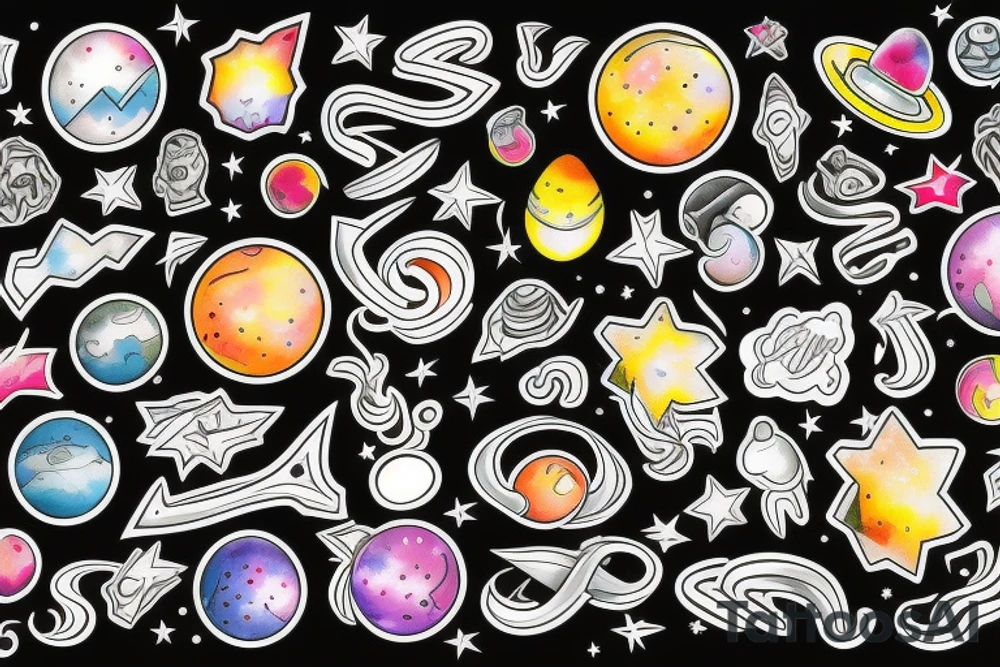 Galaxy tattoo idea
