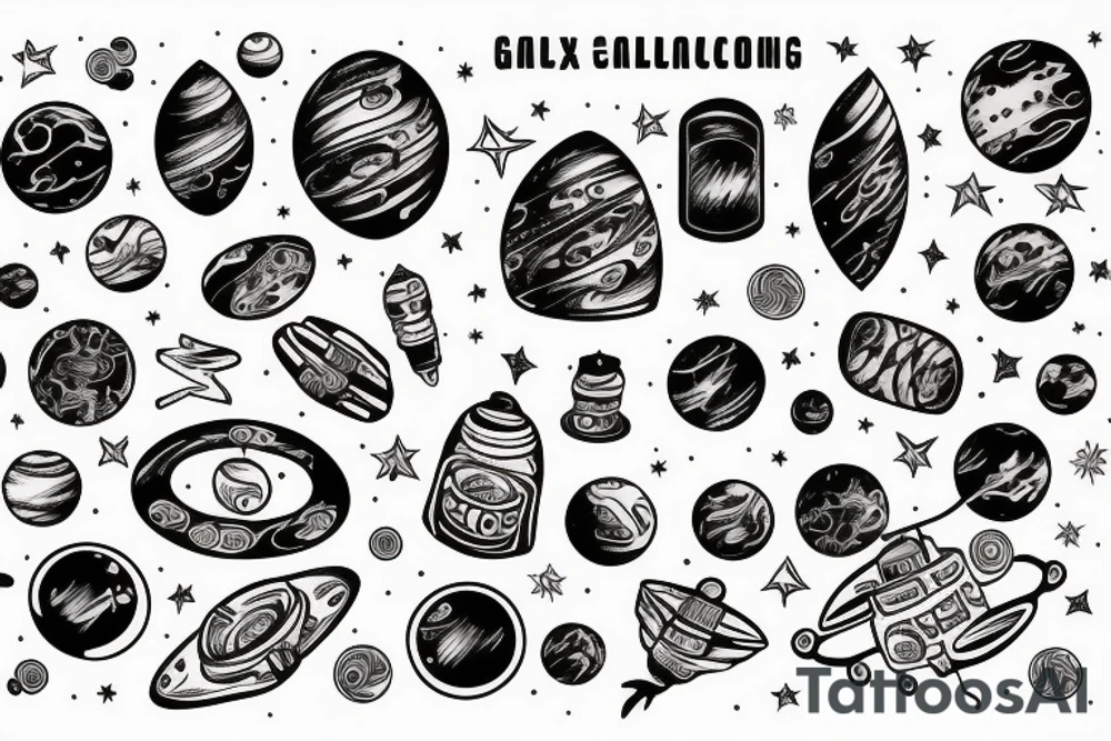 Galaxy tattoo idea