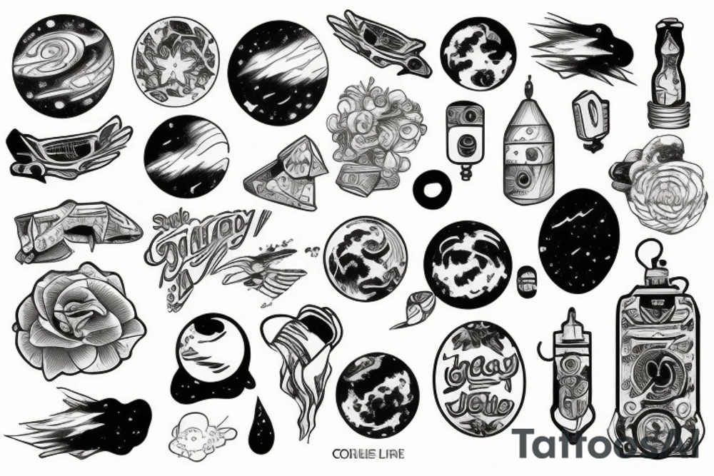 galaxy tattoo idea
