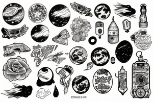 galaxy tattoo idea