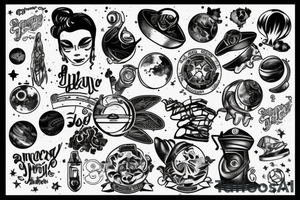 galaxy tattoo idea