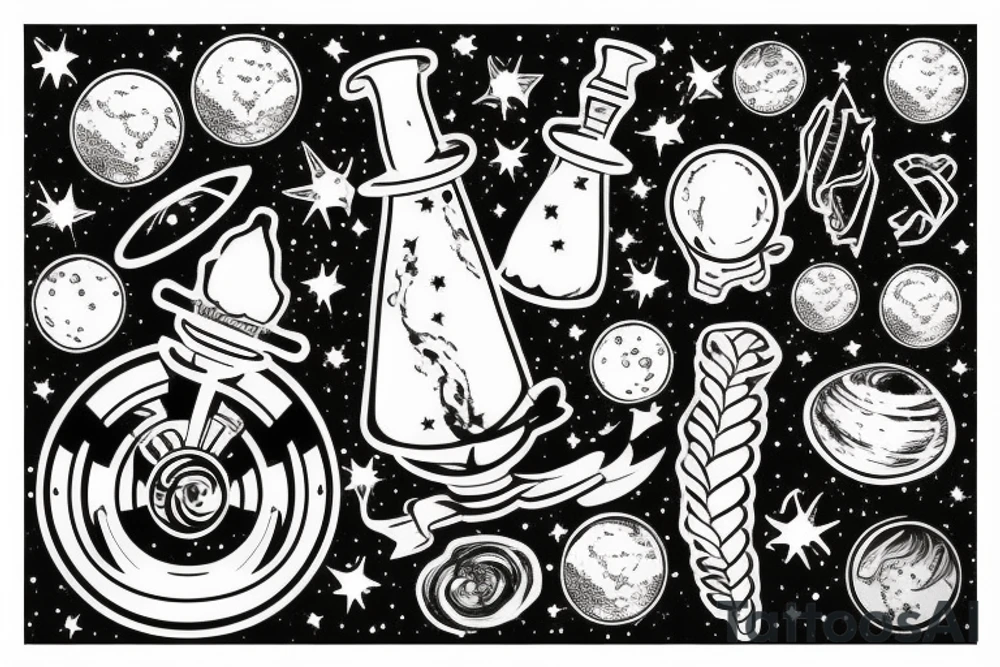 milky way galaxy tattoo idea