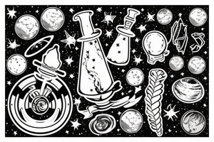 milky way galaxy tattoo idea