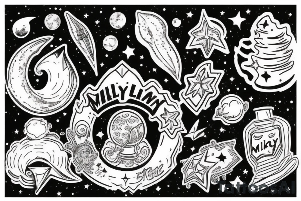 milky way galaxy tattoo idea