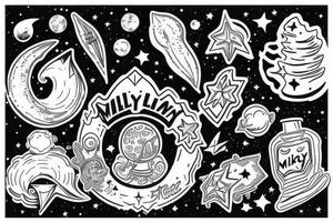 milky way galaxy tattoo idea
