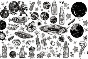 milky way galaxy tattoo idea