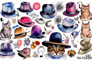 cat in a hat tattoo idea