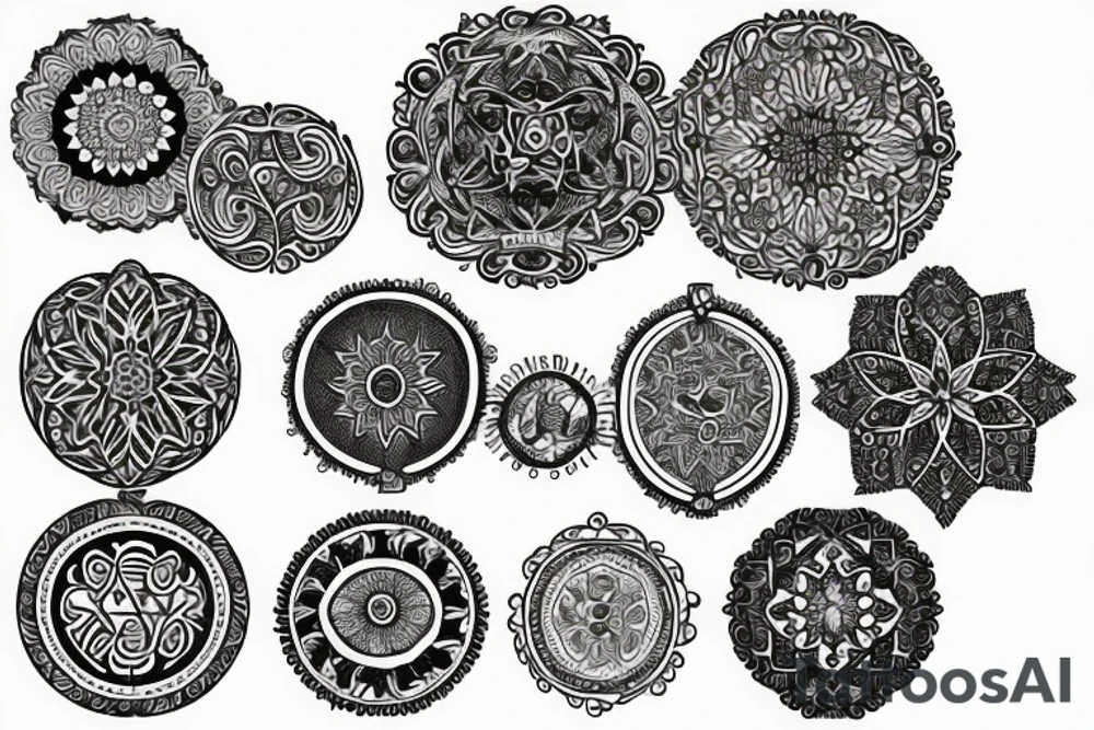 Sempiternal medallion tattoo idea