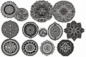 Sempiternal medallion tattoo idea