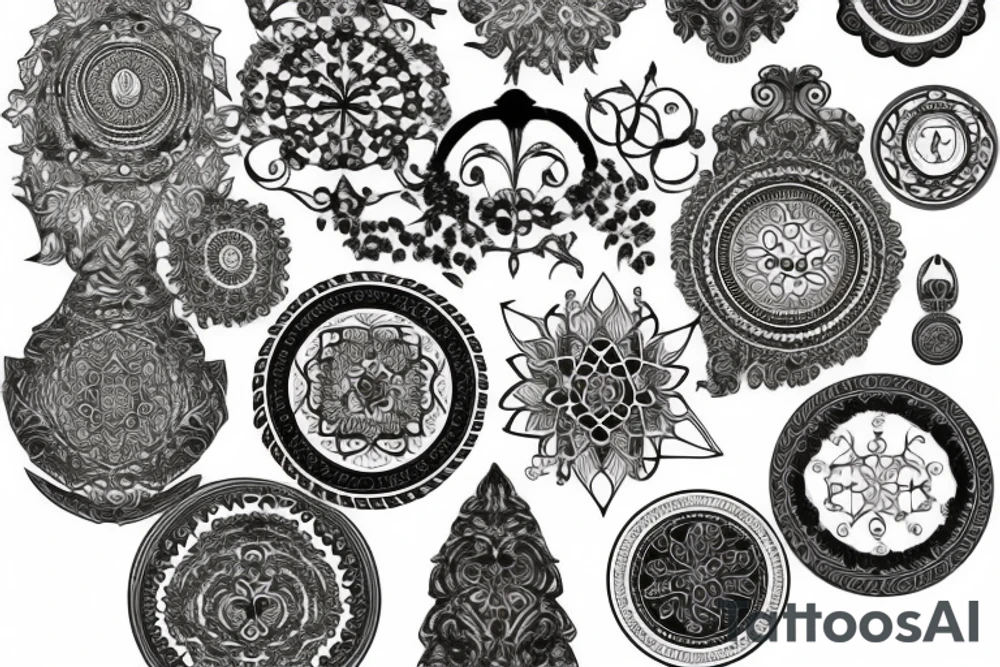 Sempiternal medallion tattoo idea